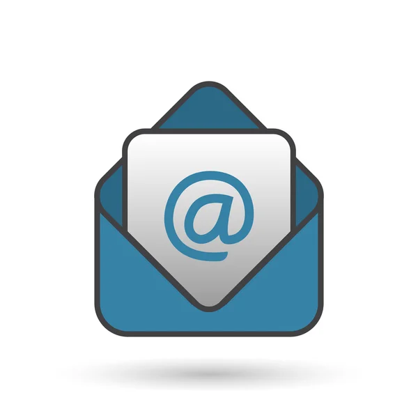 Linear "new mail" icon design — Stock Photo, Image