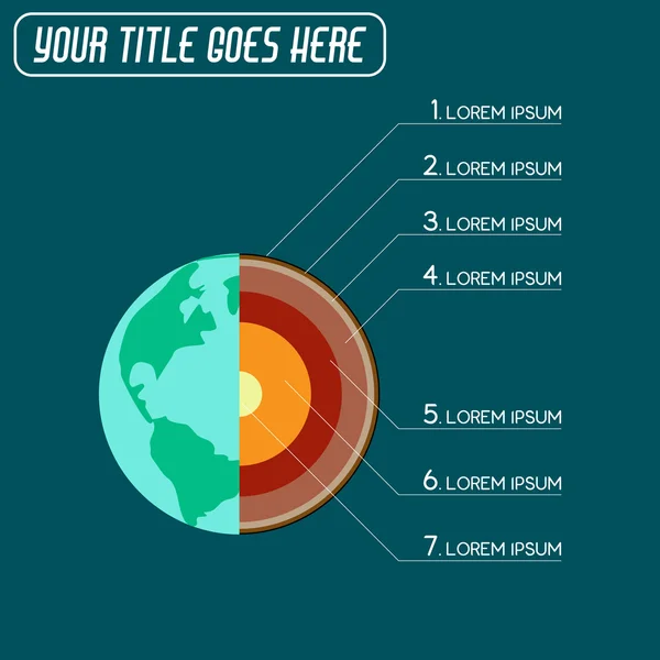 Earth globe snijpunt — Stockfoto