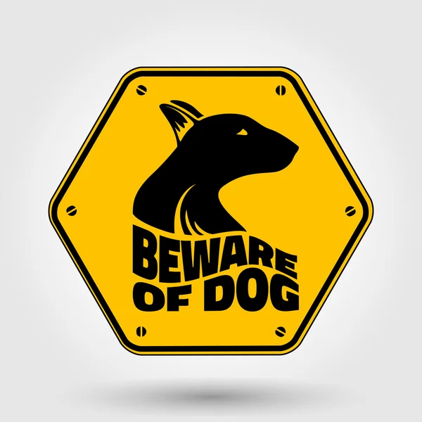 Beware of dog sign — Stock Photo, Image