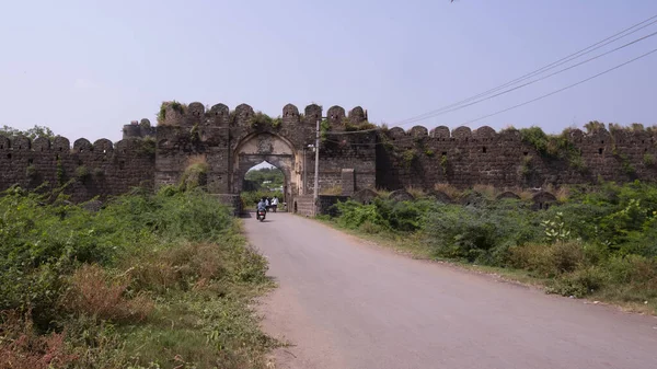 Long Shot View Kalaburagi Fort Entrance Gate 14Th Century Fort — Stock Photo, Image