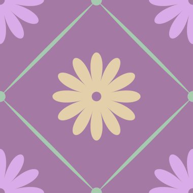 Kusursuz çiçek deseni menekşe arkaplanda izole edildi