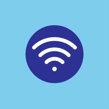 Wi-Fi sinyal vektörü daire içinde