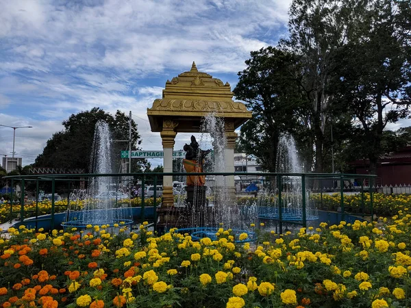 Una Splendida Vista Del Signore Varaha Swamy Statua Isolata Tirumala — Foto Stock