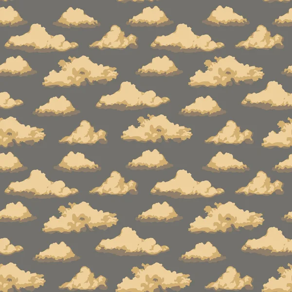 Kusursuz tekrarlayan altın bulutlar.