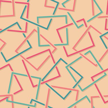 Kırmızı yeşil ve turuncu karelerin kusursuz yinelenen deseni