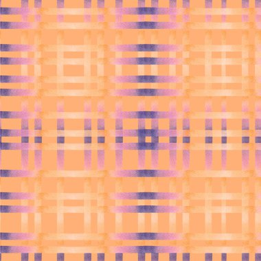Geometrik dikişsiz desen turuncu. Tekstil ve kağıt için bir kafes bahar güneşliği..