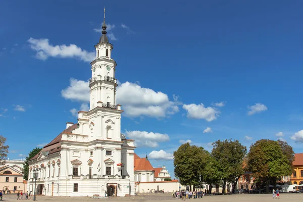 Kaunas Lituanie Août 2019 Mairie Kaunas Milieu Place Mairie Elle — Photo