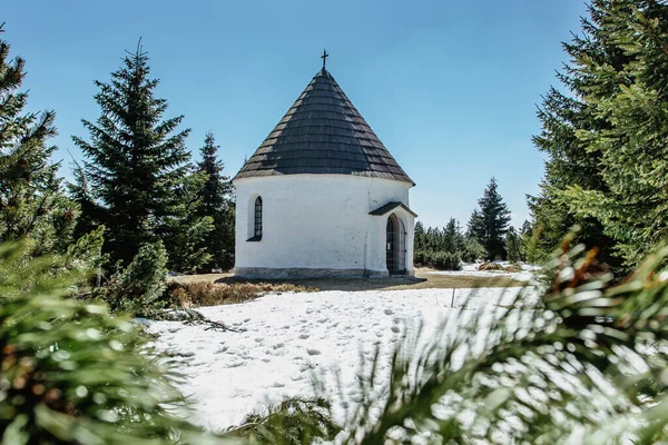 Capela Barroca Visitação Virgem Maria Capela Kunstat Localizada Nas Montanhas — Fotografia de Stock