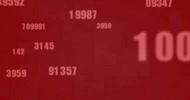 Simgeler ve veri işleme ile dijital arayüzün animasyonu. Dijital olarak oluşturulan küresel bilgisayar ağı teknolojisi kavramı.