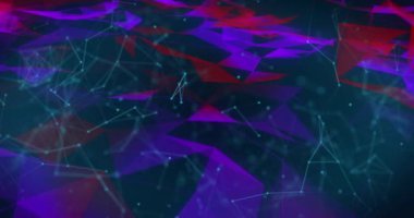 Biyometrik parmak izleri ve çevrimiçi güvenlik kilidi olan ağ bağlantılarının animasyonu. global teknoloji bağlantısı dijital arayüz konsepti dijital olarak oluşturulmuş görüntü.