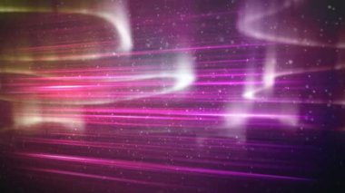 Mor arka planda kar yağan ışık izlerinin dijital animasyonu. Noel kutlaması geleneği