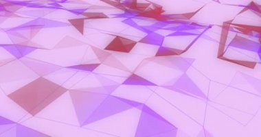 Pembe ve mor arka planda yüzen bağlantı ağının animasyonu. dijital arayüz küresel teknoloji bağlantı konsepti dijital olarak oluşturulmuş görüntü.