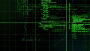 Şebeke üzerinde veri işleme animasyonu ve mavi ışık yollarının patlaması. küresel bağlantı ve iletişim rengi ve hareket konsepti dijital olarak oluşturuldu.