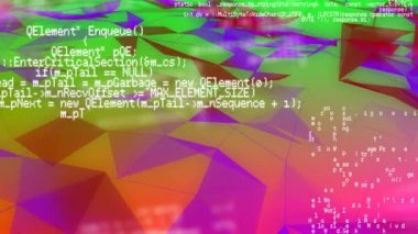 Çok renkli bağlantı ağına karşı veri işleme animasyonu. global teknoloji bağlantısı dijital arayüz konsepti dijital olarak oluşturulmuş görüntü.