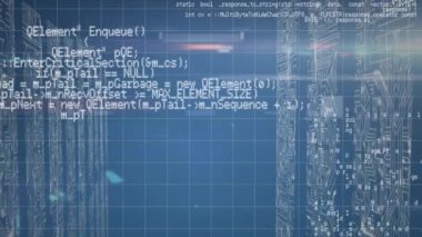 Şebekede veri işleme ve bilgisayar devre kartlarının animasyonu. global teknoloji bağlantısı dijital arayüz konsepti dijital olarak oluşturulmuş görüntü.