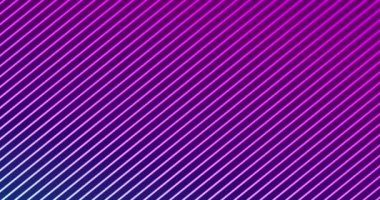 Siyah arkaplanda parlayan neon pembe köşegenlerin animasyonu. renk ve hareket kavramı dijital olarak oluşturulmuş video.