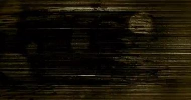 Birden fazla siyah ve kahverengi karalamaların, çizgilerin ve noktaların hareketsiz döngüsünün animasyonu. tekrar ve hareket kavramı dijital olarak oluşturulmuş video.