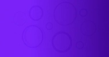 Mor arka planda parlayan çeşitli boyutlarda titreşimli pembe neon halkalar. enerji, elektrik, parlaklık, renk ve hareket konsepti, dijital olarak oluşturulmuş video.