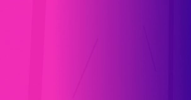 Пульсуючі Рожеві Фіолетові Неонові Стрічкові Ліхтарі Плавають Рожевому Фіолетовому Тлі — стокове відео