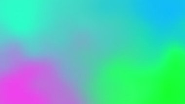 Hareketli yeşil, mavi ve mor soyut şekillerin animasyonu. renk hareketi ve tekrarlama konsepti dijital olarak oluşturulmuş video.