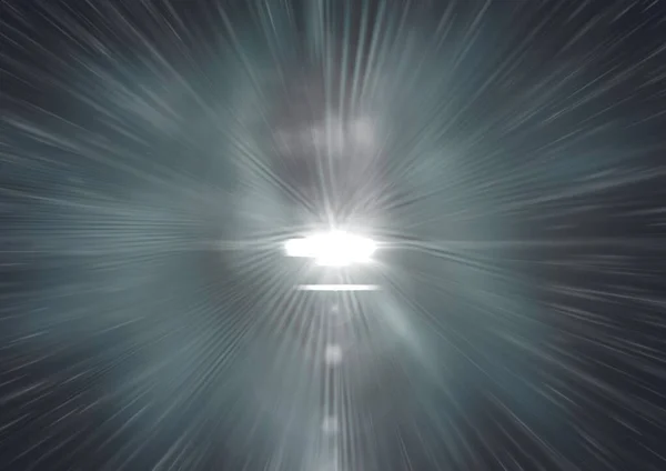 Leuchtend Weißer Lichtfleck Mit Lichtspuren Hintergrund Licht Und Farbkonzept Digital — Stockfoto