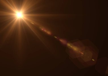 Turuncu arka planda parlayan turuncu ışık ve ışık izleri. ışık ve renk kavramı dijital olarak oluşturuldu.