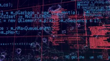 Arka planda 3D DNA iplikçikleri ve bilimsel veri işleme sisteminin animasyonu. küresel bilim, bağlantı ve iletişim konsepti dijital olarak oluşturulmuş video.