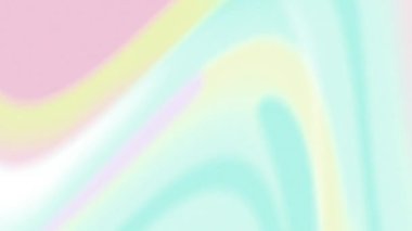 Pürüzsüz pastel renkli dalgaların kusursuz döngü üzerinde akışının animasyonu. Renk ve hareket kavramı dijital olarak oluşturulmuş video.