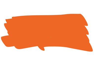 Beyaz arka planda fotokopi alanı olan turuncu renkli canlı bir boya. yazma arkaplan kavramı dijital olarak oluşturulmuş resim.