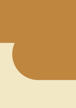 Kahverengi ve kremalı arka plan, fotokopi alanı ve kıvrımlı çizgi. renk ve yazma alanı konsepti dijital olarak oluşturulmuş görüntü.