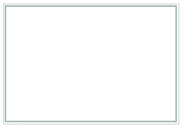 Иллюстрация Скопировать Пространство Белого Пустого Прямоугольника Зеленой Рамкой Написание Фоновой — стоковое фото