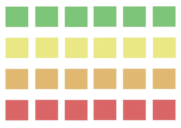Vinte Quatro Quadrados Coloridos Com Espaço Cópia Fundo Branco Escrevendo — Fotografia de Stock