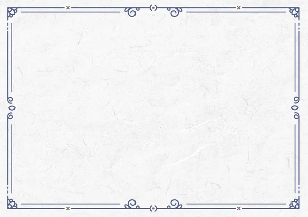Иллюстрация Тонкой Синей Линии Декоративной Прямоугольной Рамы Концепция Оформления Рамы — стоковое фото