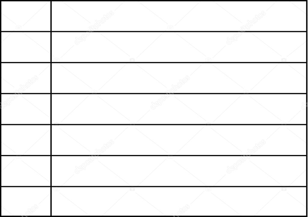 Table with black lines and copy space on white background. writing background concept digitally generated image.