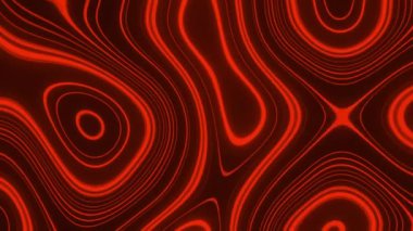 Kırmızı soyut şekil değiştirme ve el sallama üzerine iyi titreşimlerin animasyonu. dijital arayüz video oyunu konsepti dijital olarak oluşturuldu.