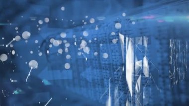 Bilgisayar sunucu odasına karşı ışık ve bağlantı noktaları. bilgisayar arayüzü ve teknoloji kavramı