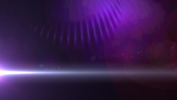 Animacja Poruszającego Się Światła Nad Świecącymi Fioletowymi Liniami Cyfrowy Interfejs — Wideo stockowe