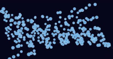 Dijital simgelerle bağlantı ağının animasyonu. küresel teknoloji, dijital arayüz, bağlantı ve ağ konsepti dijital olarak oluşturulmuş video.
