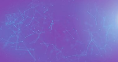 Çevrimiçi güvenlik kilidi olan biyometrik parmak izlerinin bir animasyonu. dijital arayüz, küresel teknoloji ve dijital olarak oluşturulan ağ konsepti.