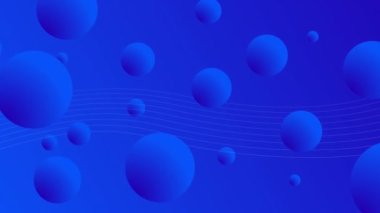 Mavi arkaplandaki 3d kürelere karşı seviye yükseltilmiş metnin dijital animasyonu. bilgisayar arayüzü ve video oyunu kavramı