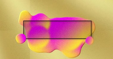 Siyah çerçeveli flash satış metinleri, pembe lekeler ve altın arkaplan. Tasarruf, perakende ve satış retro kavramı dijital olarak oluşturulmuş video.