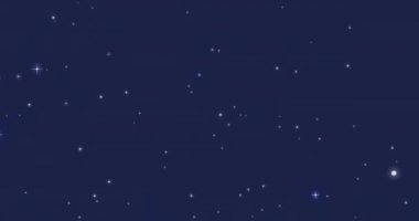 Dünya Günü 'nü kurtarmanın animasyonu. Mavi gökyüzünde dünyayı ve yıldızları kucaklayan insanla yazılmış bir yazı. Astronomi, galaksi ve uzay yolculuğu konsepti dijital olarak oluşturulmuş video.