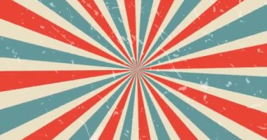 Titreşimlerin canlandırılması kırmızı, krem ve mavi retro çizgilerin üzerine beyaz harflerle yazılmış. Klasik video oyunu ekran ve eğlence konsepti dijital olarak oluşturuldu.