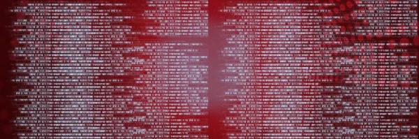 Computercodes Die Über Black Flares Hintergrund Technologie Und Computerprogrammierungskonzepte Verarbeitet — Stockfoto