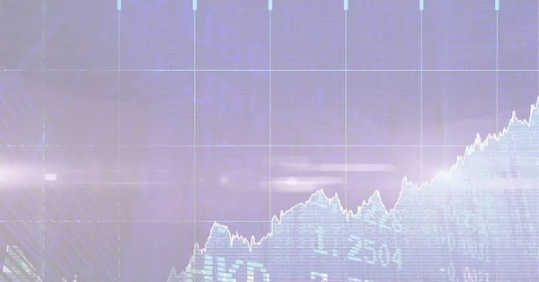 株式交換の測定値に対する財務データ処理の構成 世界的な金融とビジネスの成功の概念デジタル的に生成されたイメージ — ストック写真