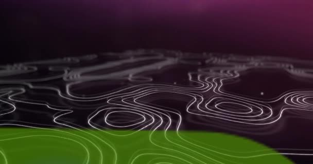 Animación Por Ciento Signo Flecha Verde Líneas Blancas Fondo Concepto — Vídeo de stock