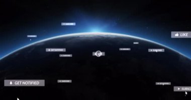 Sosyal medya simgeleriyle birden fazla konuşma kabarcığı ve küreye karşı artan sayıda. Sosyal medya ağı ve teknoloji