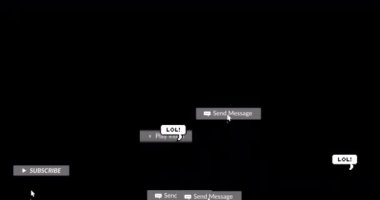 Siyah arkaplan üzerinde konuşma baloncukları olan afişler üzerine sosyal medya metninin animasyonu. küresel ağ, sosyal medya, teknoloji ve iletişim konsepti dijital olarak oluşturulmuş video.