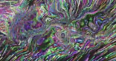 Renkli akışkan metalik sıvı doku arka planının dijital animasyonu. doku ve tasarım ile teknoloji arkaplanı