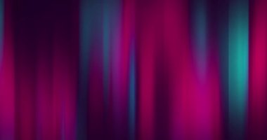 Siyah arka planda hareket eden yeşil ve mor ışık izlerinin dijital animasyonu. doku ve tasarım ile teknoloji arkaplanı